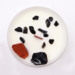 Lumânare Decorativă Parfumată cu Pietre - Chakra Rădăcină