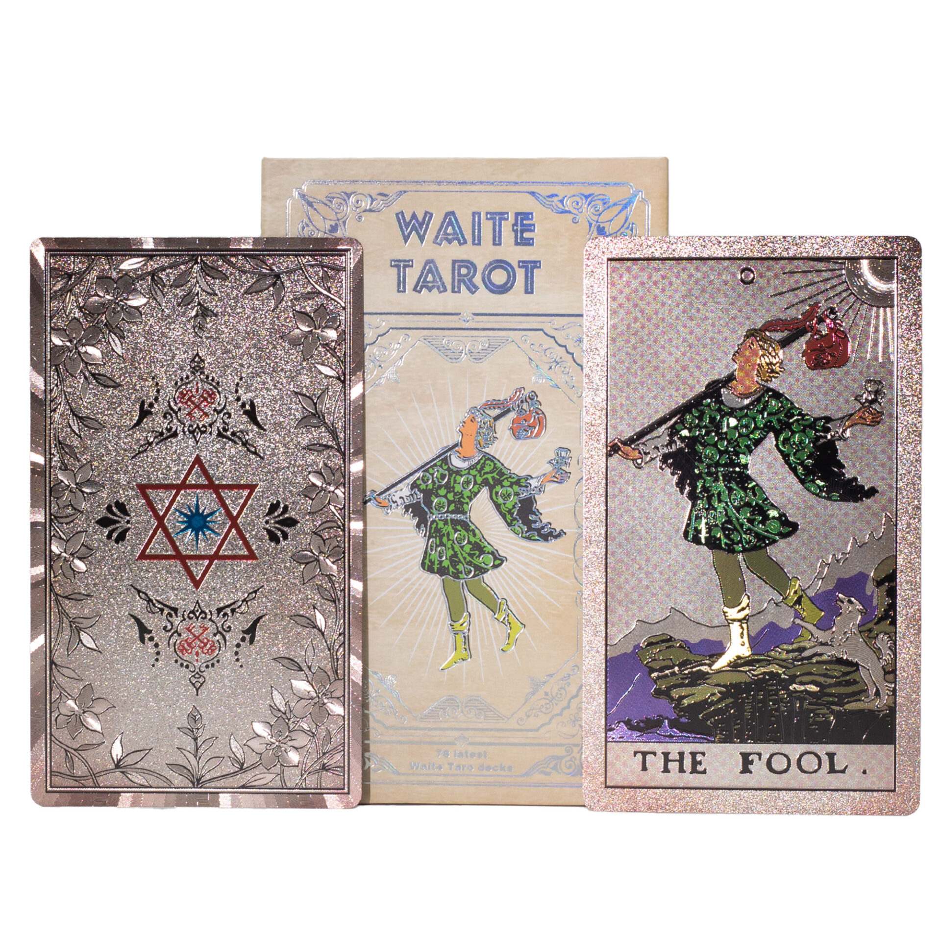 Set Cărți de Tarot Waite – Folie Argintie