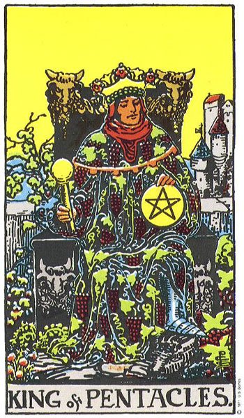 Regele de Monede - carte Rider Waite