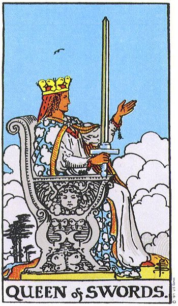 Regina de Spade - carte Rider Waite