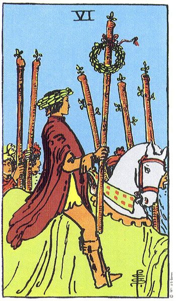 Șase de Bâte - carte Rider Waite