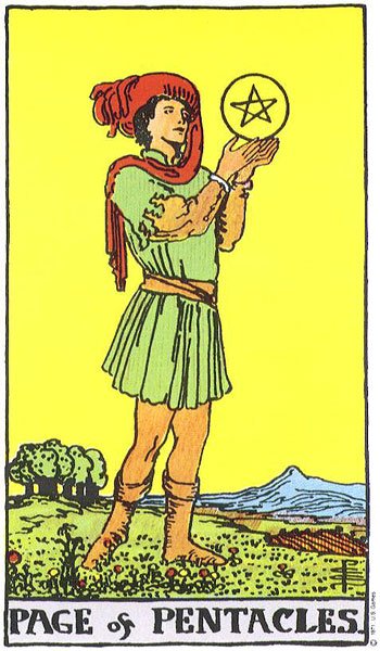 Valetul de Monede - carte Rider Waite