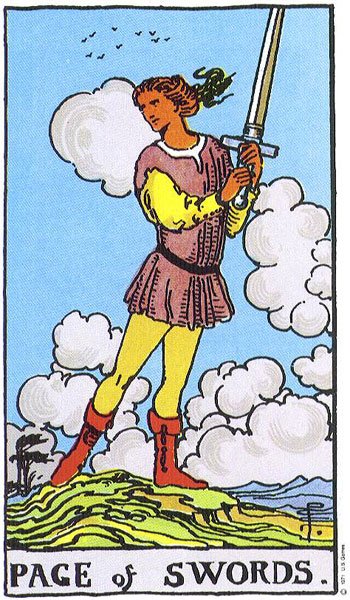 Valetul de Spade - carte Rider Waite