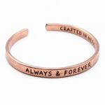 bratara din cupru always & forever - front