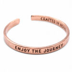 bratara din cupru enjoy the journey - front