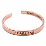 bratara din cupru fearless - front