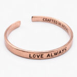 bratara din cupru love always - front