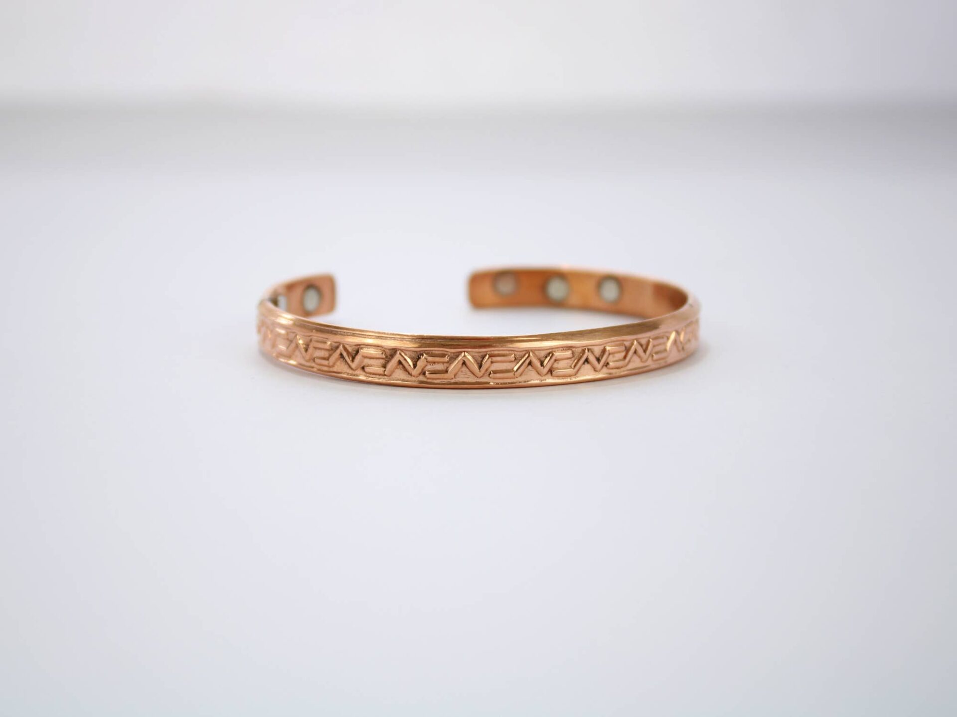 copper-magnet-bracelet-design-9-3 Brățară din Cupru cu Magneți - Model Meandru Geometric - imagine 1