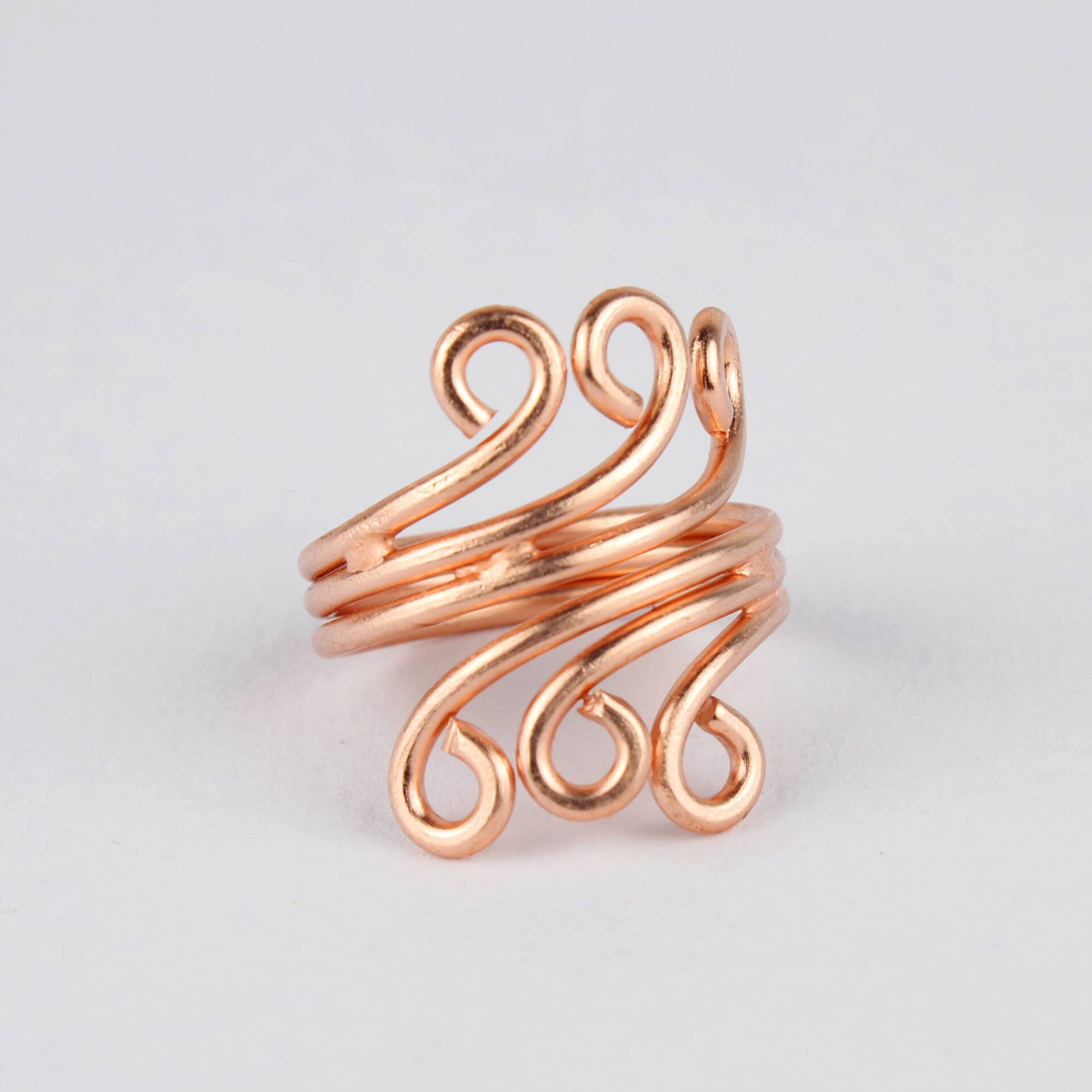 copper-ring-design-18 Inel din Cupru - Model Spirale - Reglabil - imagine 1