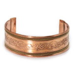 Brățară  din Cupru Lată - Decorațiuni din Alamă - Model Nod Celtic Continuu